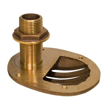 Groco 1-1/2" Bronze Combo Scoop Thru-Hull w/Nut STH-1500-W